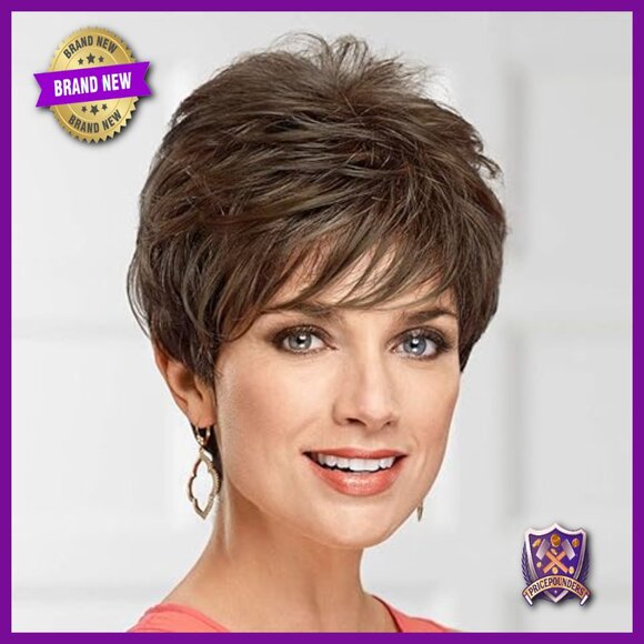 Short Pixie Wig with Textured Layers and Side-Swept Bangs main image 2